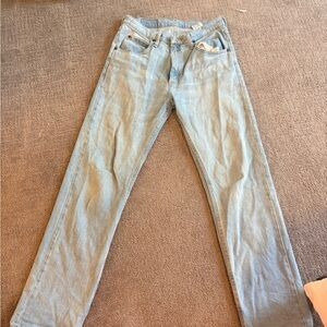 Levi's Light Blue Straight Leg Denim